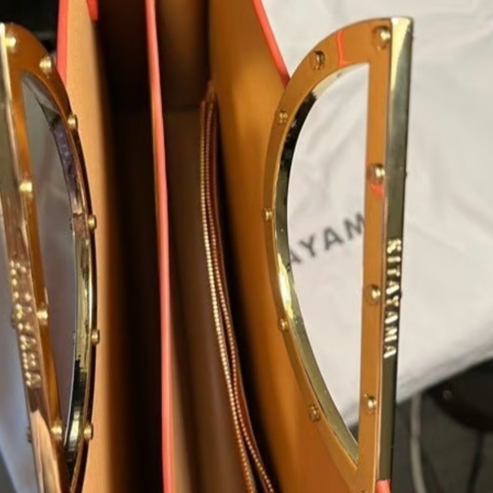 Kitayama | Orange Large Trition Purse - Picture 6 of 9